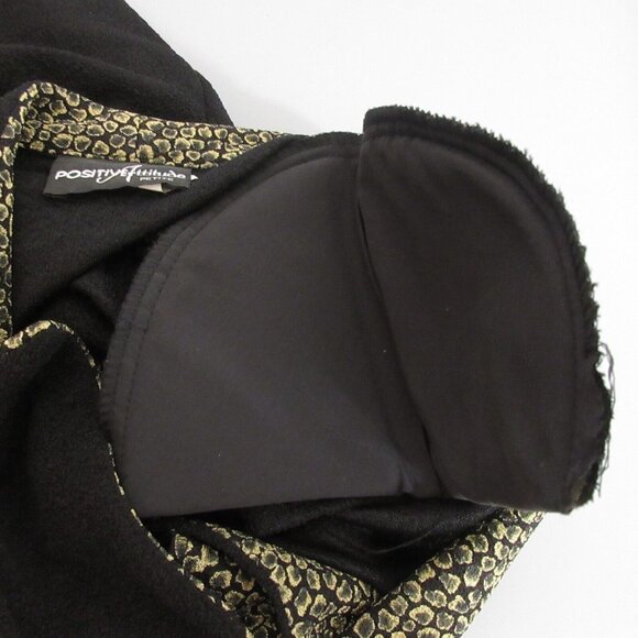 Positive Attitude Blazer Jacket Womens Size 12 Petite Black w/ 1 Button Closure - Picture 7 of 7